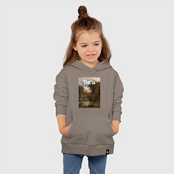 Толстовка детская хлопковая Daria речка, цвет: утренний латте — фото 2