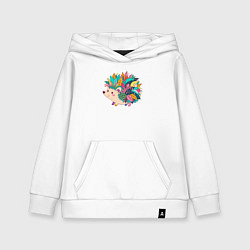 Детская толстовка-худи Декоративный ежик