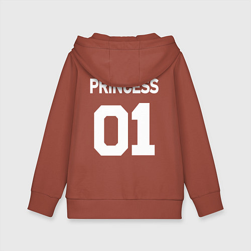 Детская толстовка-худи Футбольная надпись для семейной фотосессии: 01 при / Кирпичный – фото 2