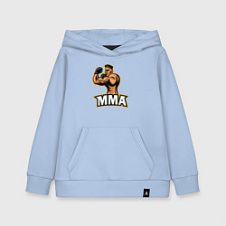 Толстовка детская хлопковая Fighter MMA, цвет: мягкое небо