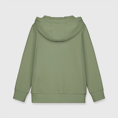 Детская толстовка-худи Группа крови: третья положительная / Авокадо – фото 2