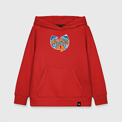 Толстовка детская хлопковая Wu-tang knicks, цвет: красный