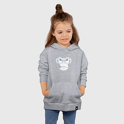 Толстовка детская хлопковая Крутой бибизян, цвет: меланж — фото 2