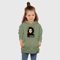 Толстовка детская хлопковая Che guevara - Chelentano, цвет: авокадо — фото 2
