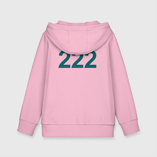 Детская толстовка-худи 222 - Игра в кальмара / Светло-розовый – фото 2