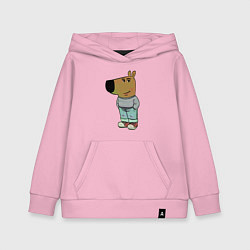 Толстовка детская хлопковая Чиловый парень, цвет: светло-розовый