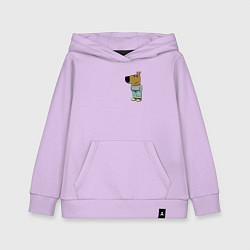 Толстовка детская хлопковая Чилловый парень, цвет: лаванда