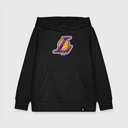 Толстовка детская хлопковая Lakers team, цвет: черный