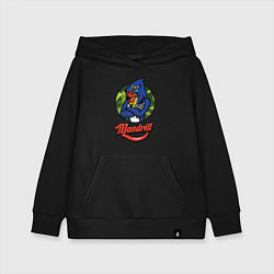 Толстовка детская хлопковая Mandrill, цвет: черный