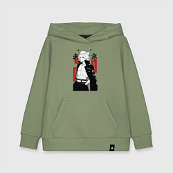 Толстовка детская хлопковая Токийские мстители Мандзиро, цвет: авокадо