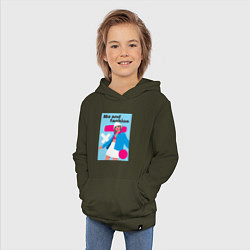 Толстовка детская хлопковая Я и мода pop art, цвет: хаки — фото 2