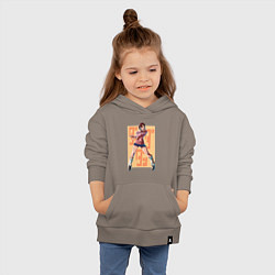 Толстовка детская хлопковая Momo Ayase, цвет: утренний латте — фото 2