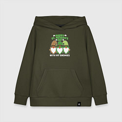 Толстовка детская хлопковая Happy St Patricks day - dwarves, цвет: хаки