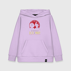 Толстовка детская хлопковая Приключение Дока и Марти, цвет: лаванда