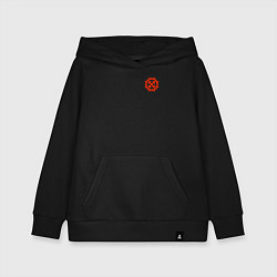 Толстовка детская хлопковая Символ богини Мары, цвет: черный