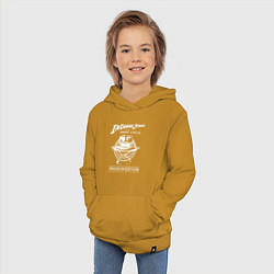 Толстовка детская хлопковая Indiana Jones and the Great Circle, цвет: горчичный — фото 2
