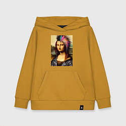 Детская толстовка-худи Mona Lisa - punks not dead