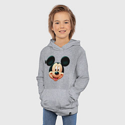 Толстовка детская хлопковая Mickey mouse head, цвет: меланж — фото 2