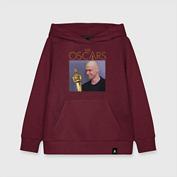 Толстовка детская хлопковая Оскар Юры - мем, цвет: меланж-бордовый