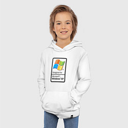 Толстовка детская хлопковая Предназначен для xp, цвет: белый — фото 2
