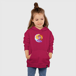 Толстовка детская хлопковая Surfer island, цвет: маджента — фото 2