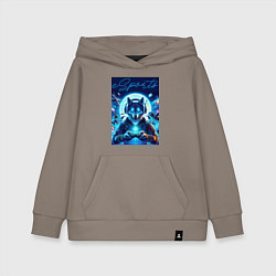 Детская толстовка-худи Волчара - крутой геймер