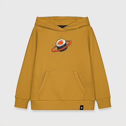 Толстовка детская хлопковая Ролл сатурн, цвет: горчичный