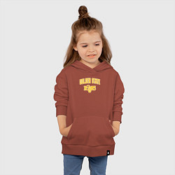 Толстовка детская хлопковая Golden State hoops, цвет: кирпичный — фото 2