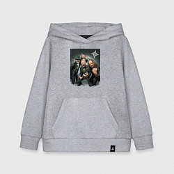 Толстовка детская хлопковая Metallica cool dudes - thrash metal, цвет: меланж