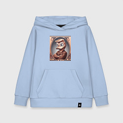 Толстовка детская хлопковая Дональд Дак-Трамп на денежной купюре, цвет: мягкое небо