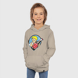 Толстовка детская хлопковая Vault Guybrush, цвет: миндальный — фото 2