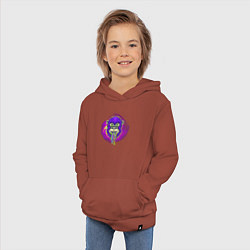 Толстовка детская хлопковая Purple monkey, цвет: кирпичный — фото 2
