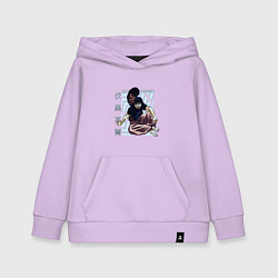Толстовка детская хлопковая Магическая битва Тоджи, цвет: лаванда