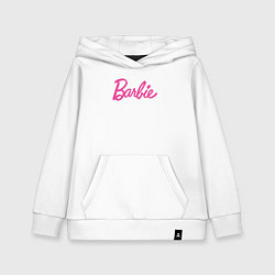 Детская толстовка-худи Барби надпись