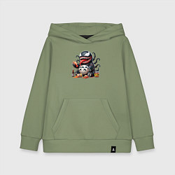 Толстовка детская хлопковая Вентоторо - коллаба, цвет: авокадо