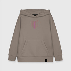 Детская толстовка-худи Любовь на сердце