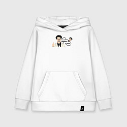 Толстовка детская хлопковая Ты мне нравишься, цвет: белый