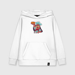 Толстовка детская хлопковая Лучший шеф, цвет: белый