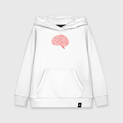 Детская толстовка-худи Мозг иллюстрация