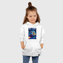 Толстовка детская хлопковая Tom and Jerry - space adventure, цвет: белый — фото 2