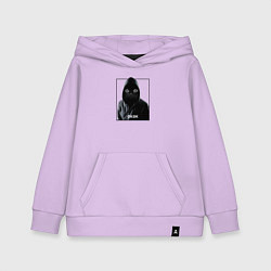 Толстовка детская хлопковая Окак кот, цвет: лаванда