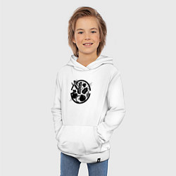 Толстовка детская хлопковая Круг нутрициолога, цвет: белый — фото 2