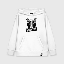 Детская толстовка-худи Skeleton с поднятыми руками