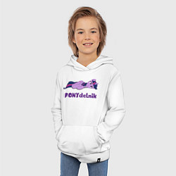 Толстовка детская хлопковая Понедельник для пони Твайлайт Спаркл, цвет: белый — фото 2