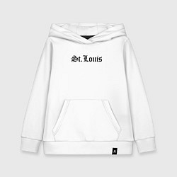 Толстовка детская хлопковая St Louis Missouri - USA, цвет: белый