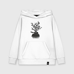 Толстовка детская хлопковая Tank tree, цвет: белый