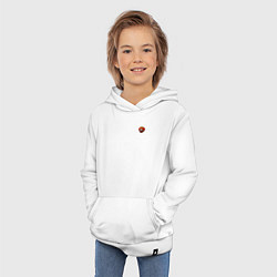 Толстовка детская хлопковая Кот клубника мем - один такой цветочек ягодка, цвет: белый — фото 2
