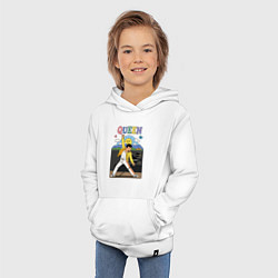 Толстовка детская хлопковая Queen мультяшный стиль, цвет: белый — фото 2