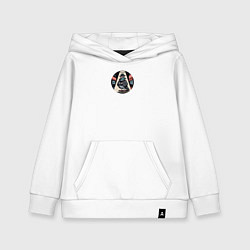 Толстовка детская хлопковая Голубь шпион со старым фотоаппаратом - брейнрот Шп, цвет: белый