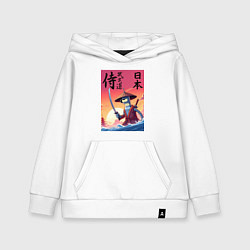 Толстовка детская хлопковая Bender samurai - bushido, цвет: белый